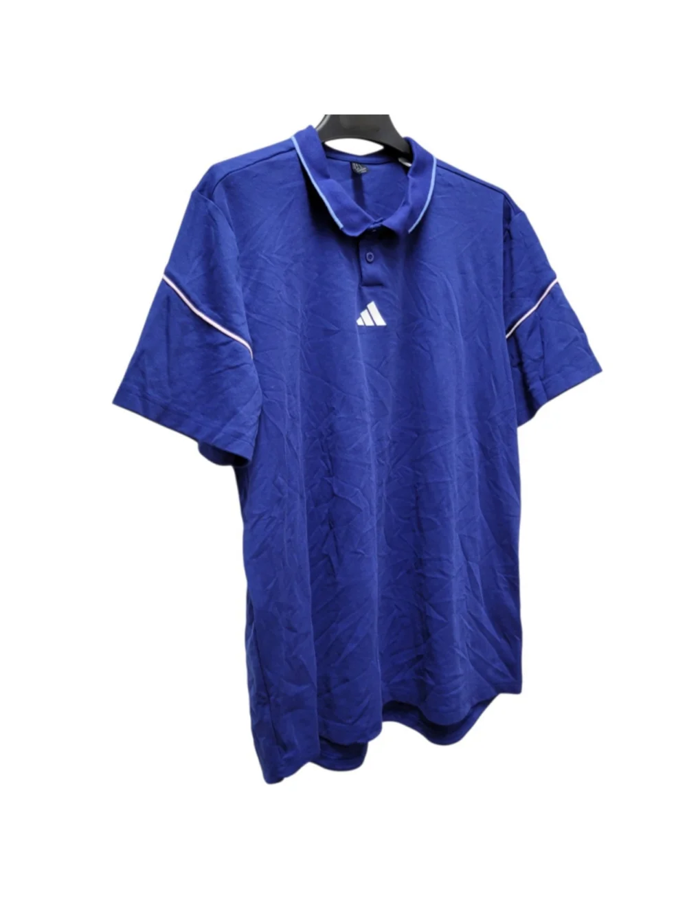 Adidas Aeroready Men's Blue Tennis Golf Short-Sleeves Polo Shirt Size XL